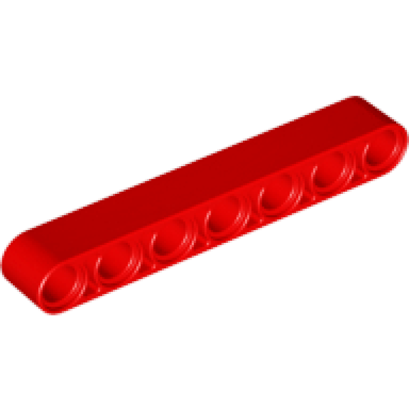 Technic, Hefbalk Dik 1x7 Red